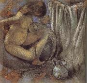 Edgar Degas the lady in the tub oil painting on canvas